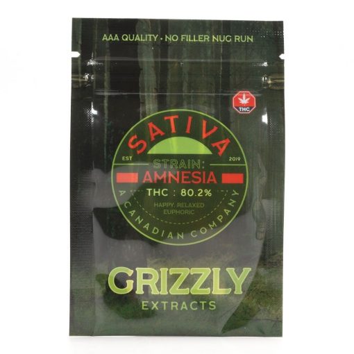 Buy Sativa Amnesia Shatter Grizzly Extracts Online in Canada - Nupep Shrooms