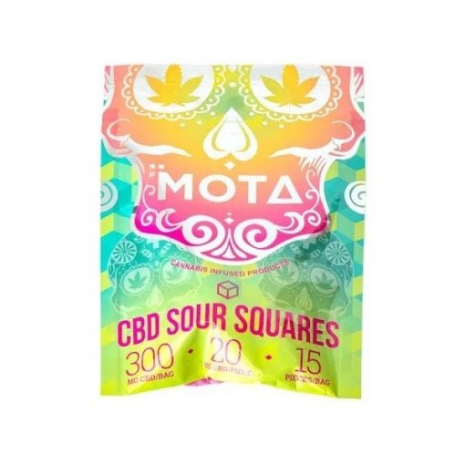 Buy Mota CBD Sour Squares (300mg CBD) Online in Canada - Nupep Shrooms