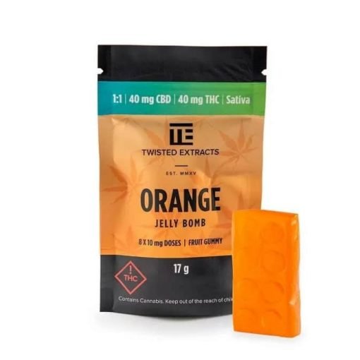 Buy Twisted Extracts Orange 1 to 1 Jelly Bomb Online in Canada - Nupep Shrooms