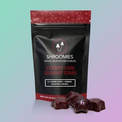 Buy SHROOMIES CHERRY LIME GUMMY STARS – 3000MG Online in Canada - Nupep Shrooms