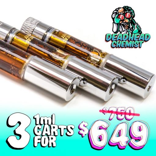 Buy Deadhead Chemist DMT 3 Cartridges Deal 1mL Online in Canada - Nupep Shrooms