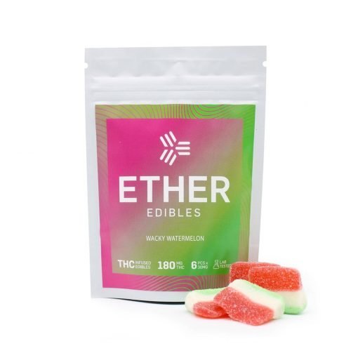 Buy Ether Edibles Wacky Watermelon (180mg) Online in Canada - Nupep Shrooms