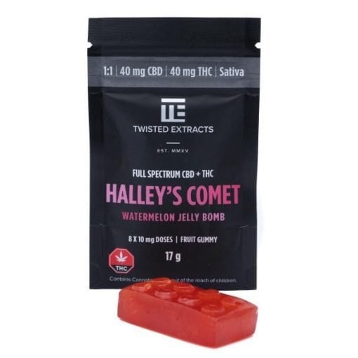 Buy Twisted Extracts – Halley`s Comet 1:1 Jelly Bomb (40mg THC | 40mg CBD) Sativa Cannabis Online