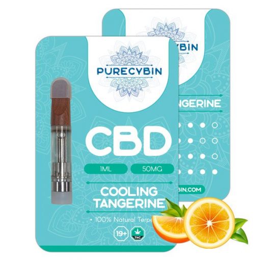 Buy Purecybin Cooling Tangerine CBD Vape | 50mg CBD Vape Carts | 1G Online in Canada - Nupep Shrooms