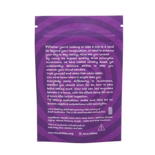 Buy Alice Grape Mushroom Gummy 1000mg Online - Nupep Shrooms Dispensary