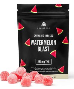 Buy Watermelon Blast Vegan Gummies (BuudaBomb)250mg THC Online