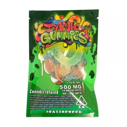 Buy Dank Gummy Worms 500mg THC Online