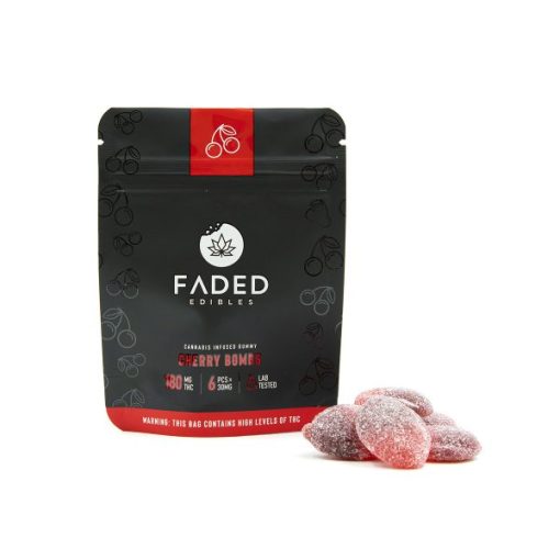 Buy Faded Cannabis Co. Cherry Bombs 180mg THC Online