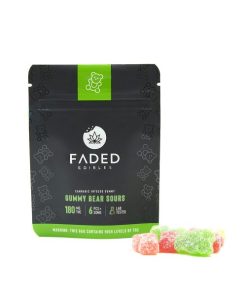 Buy Faded Cannabis Co. Gummy Bear Sours 180mg THC Online