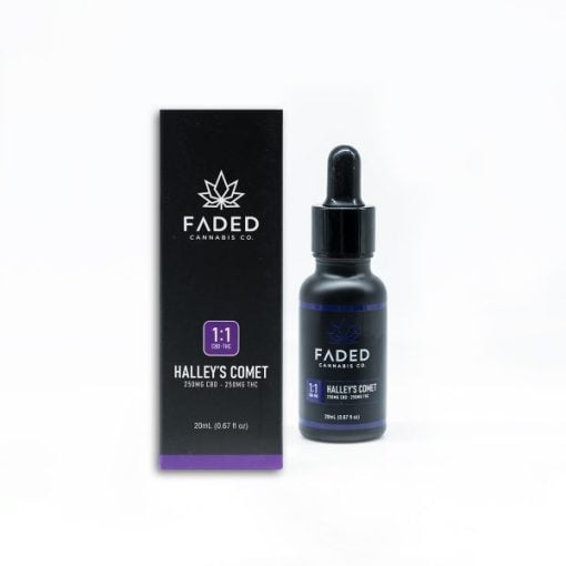 Buy Faded Cannabis Co 1:1 CBD – THC Tincture Halley’s Comet Online