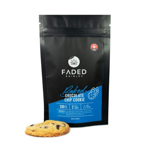 Buy Faded Cannabis Co. Baked Chocolate Chip Cookie 200mg THC Online