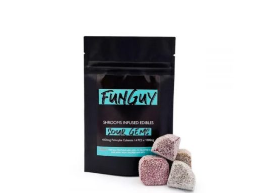 Buy FunGuy Shrooms Infused Edibles Assorted Sour Gems 4000mg Online in Canada - Nupep Shrooms