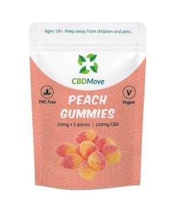 Buy CBD Move Vegan Gummies – Vegan Peaches – 100mg CBD Online