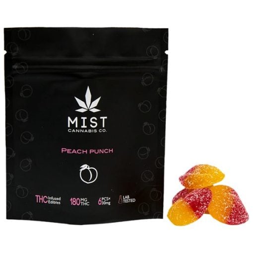 Buy Peach Punch 180mg THC – Mist Cannabis Co. Online