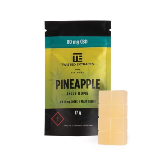 Buy Twisted Extracts – CBD Pineapple Jelly Bomb (80mg) Online