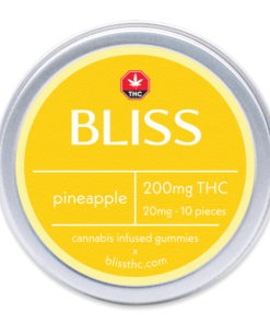 Buy Bliss Edibles 200MG THC Gummies Pineapple Online