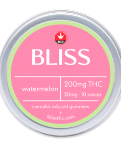 Buy Bliss Edibles 200MG THC Gummies Watermelon Online