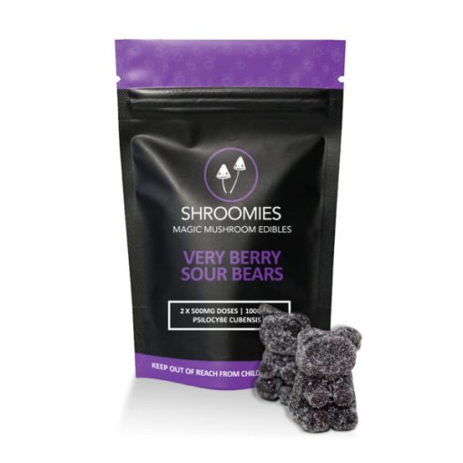 Buy Shroomies Very Berry Sour Gummy Bears – 1000mg Online