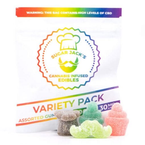 Buy 300mg CBD Variety Pack Gummies (Sugar Jack’s) Online