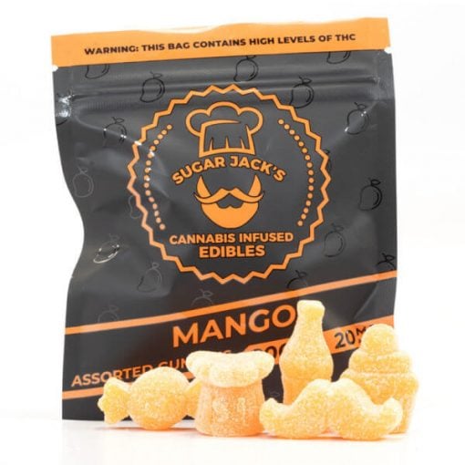 Buy Sugarjacks Assorted THC Gummies Mango 200Mg Online