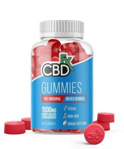 Buy CBDfx Mixed Berry Vegan CBD Gummies 1500mg CBD (60 Count Bottle) Online