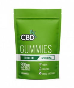 Buy CBDfx Turmeric & Spirulina Vegan CBD Gummies 200mg CBD (8 Count Pack) Online