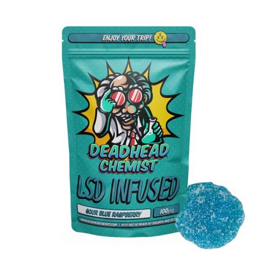 Buy LSD Edible 100ug Sour Blue Raspberry Deadhead Chemist Online