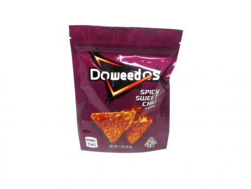 Buy DOWEEDOS SPICY SWEET CHILI CHIPS 600MG THC Online in Canada - Nupep Shrooms