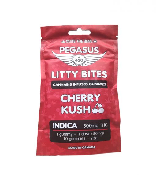 Buy PEGASUS 420 THC Edibles GUMMIES CHERRY KUSH 500MG Online