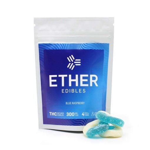 Buy Ether Edibles Blue Raspberry 300mg Online in Canada - Nupep Shrooms