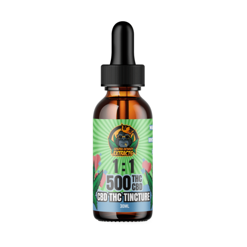 Buy Golden Monkey Extracts Premium THC/CBD Tincture – 500MG Online