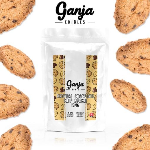 Buy GANJA EDIBLES – OATMEAL CHOCOLATE CHIP COOKIE 15MG Online