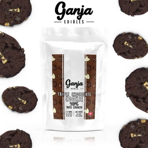 Buy Ganja Edibles Triple Chocolate Cookie Online