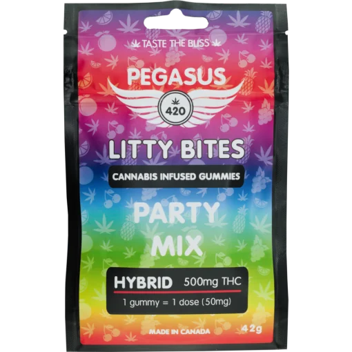 Buy PEGASUS 420 THC Edibles GUMMIES PARTY MIX 500MG Online