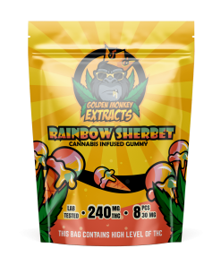 Buy Golden Monkey Extracts Rainbow Sher 240MG THC Online