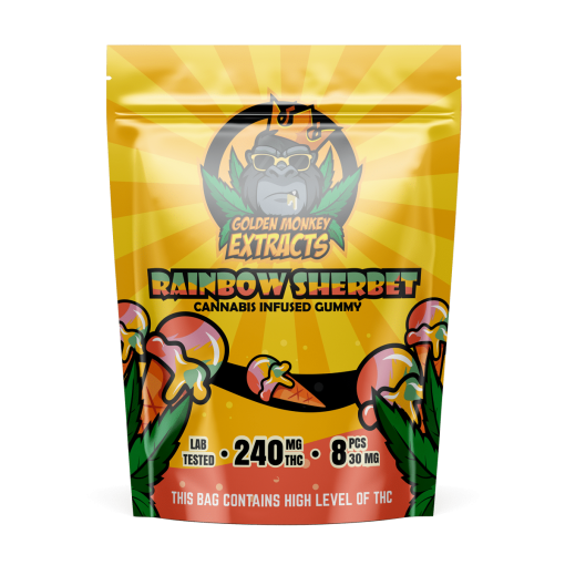 Buy Golden Monkey Extracts Rainbow Sher 240MG THC Online