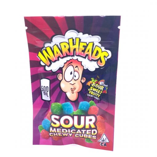 Buy Warheads Sour Chewy Cubes 500mg THC Online