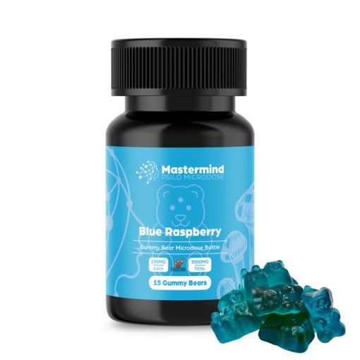 Buy Mastermind Psilo Magic Mushroom Gummy Bear Microdose – 3000MG – Blue Raspberry Online