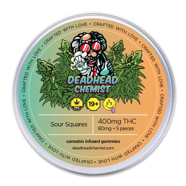 Buy Deadhead Chemist 400MG THC Sour Squares Online
