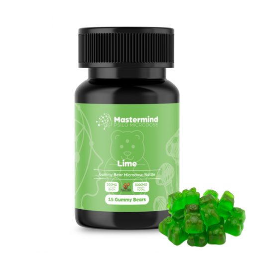 Buy Mastermind Psilo Magic Mushroom Gummy Bear Microdose – 3000MG – Lime Online