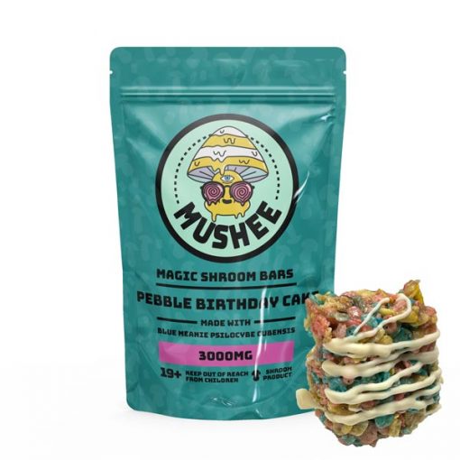 Buy Magic Mushroom Pebble Birthday Cake Cereal Bar- 3000MG – Mushee Online