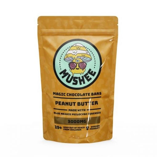 Buy Magic Mushroom Peanut Butter Chocolate Bar- 3000MG – Mushee Online