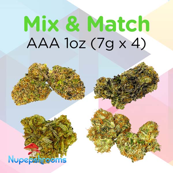 Buy Mix and Match AAA1oz Weed (7g x 4) Online in Canada - Nupep