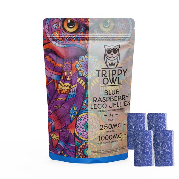 Blue Raspberry Lego Jellies – 1000mg – Trippy Owl - Image 1