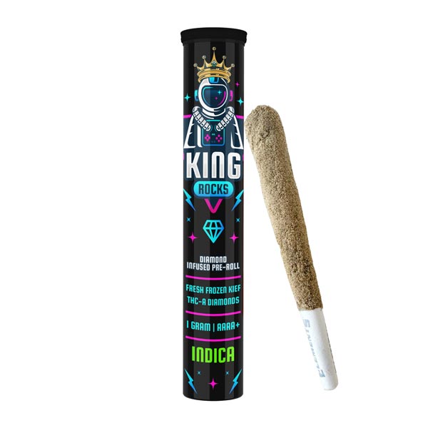 Pre Roll with Diamonds and Kief – 1G -King Rocks – 3 Pack - Image 1