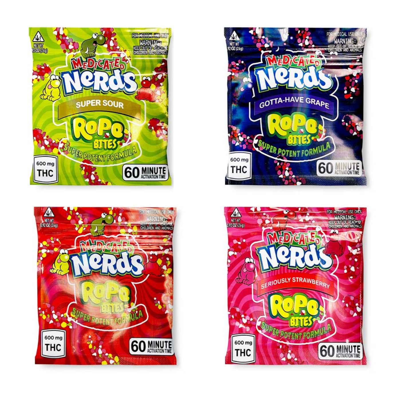 Nerdys Rope Bites 600MG THC - Image 1