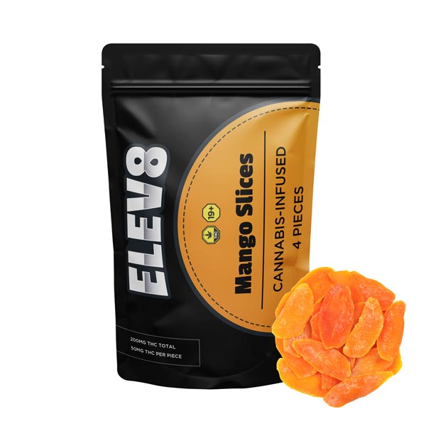 Mango Slices 200mg THC- Elev8 - Image 1