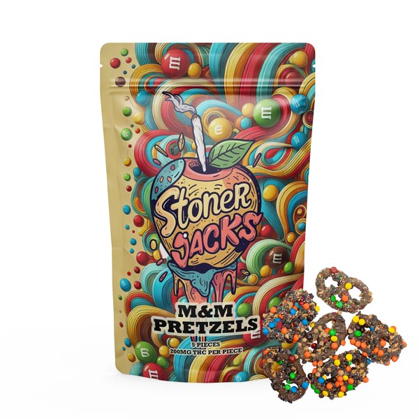 MNM Pretzels 200MG THC – Stoner Jacks - Image 1