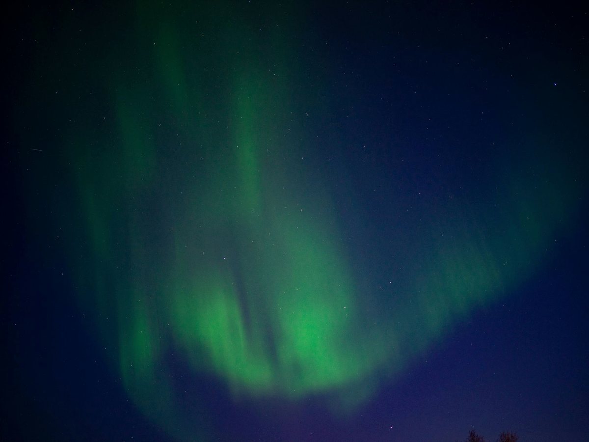 Northern lights over northern Manitoba